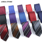 Cravates fines pour hommes et femmes, cravate fine à rayures, motif cachemire, 5 cm, tenue décontractée pour fête, mariage, col étroit, accessoire masculin