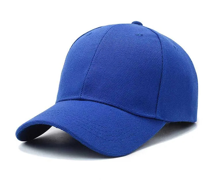 Casquette unisexe décontractée, unie, ajustable, à rabat, style hip-hop, pour homme et femme