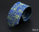 26 Styles Men's Jacquard Novelty Ties Skinny Floral Paisley Striped  Necktie Business Narrow Suit Shirt Daily Wear Accessories