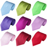 Cravate tendance pour homme, accessoire de mariage, cravate en soie unie, noir, bleu, rouge, blanc