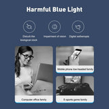Round Square Frame Blue Light Blocking Glasses Japanese Style Unisex Non-Prescription Glasses Eyeglasses Frame