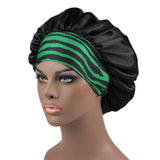 High Elastic Satin Solid Sleeping Hat 1Pcs Hair Care Bonnet Nightcap Multi-color Reusable Women Home Sleeping Cap Accessories