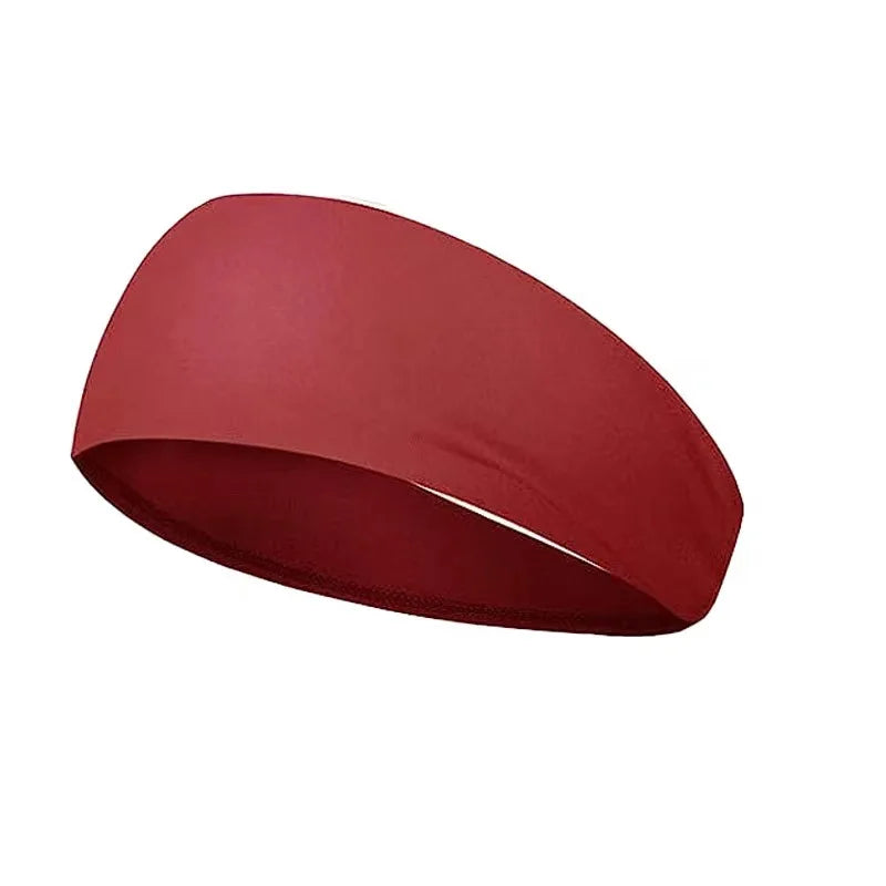 Men Women Sports Headband Sweatband Stretch Elastic Gym Fitness Running Yoga Headwrap Breathable Quick-dry Absorbent Hair Bands