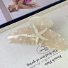 Pince à cheveux YHJ en forme d'étoile de mer pour femme, pince à cheveux en acétate et strass, bijoux de vacances, pince à cheveux tendance, accessoires pour cheveux