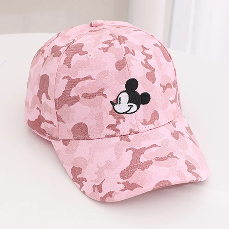 Casquette de baseball Mickey en coton pour enfants, offre spéciale, motif dessin animé, pour filles et garçons