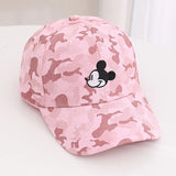 Casquette de baseball Mickey en coton pour enfants, offre spéciale, motif dessin animé, pour filles et garçons