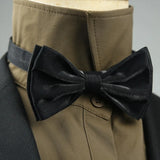 4 Styles Solid Color Black White Wine Bow Ties New Ribbon Gilded Butterfly Double Layered Wedding Party Bowknot Tuxedo Cravat