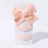 Lot de 10 barrettes à cheveux en forme de goutte d'eau, 5,6 cm, avec broderie imprimée, pour filles mignonnes, épingles à cheveux, couvre-chefs, accessoires pour cheveux pour enfants