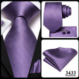 Hi-Tie Cravate de mariage en soie pour homme, motif cachemire, couleur unie, rose, corail, design tendance, qualité, mouchoir, bouton de manchette, fête d'affaires