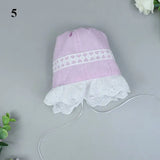 20CM Doll Hat Cute Lace Princess Miniature Hat Nightcap Soft Bonnet Cap For Idol Dolls Accessories Photography Props Kids Toys