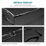 Pure Titanium Eyeglass frames Men Ultralight Square Men's Glasses Frames Business Decorative Eyewear Titanium Fake Eyepieces Men