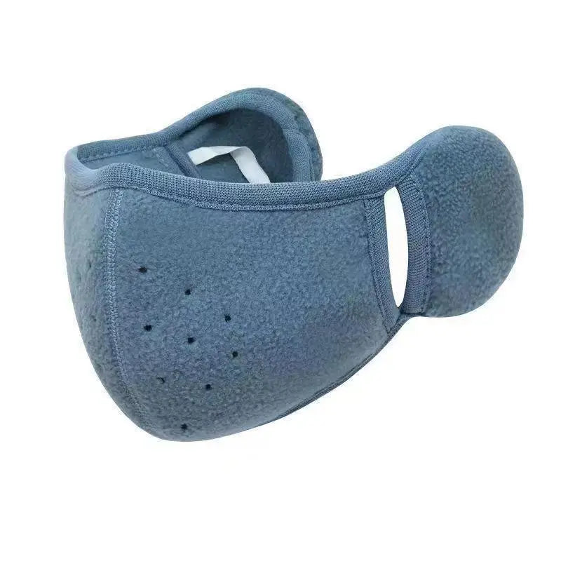 Thickened Winter Windproof Breathable Mask with Anti Freezing Ear Earmuffs Unisex Cold-Proof Warm Mask for Outdoor Sport Cycling