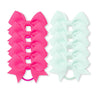 10Pcs/lot Grosgrain Ribbon Pigtail Hair Bows Elastic Hair Ties Hair Bands Holders Girls Baby Hair Accessories for Baby Infants