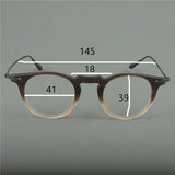 Japanese fashion eyeglass frame with circular frames made of pure titanium for both men and women