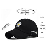 Baseball Cap for Women Men's Little Daisy Embroidery Hat Cotton Soft Top Caps Casual Outdoor Sun Shading Embroidered Hats Gorras