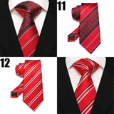 Cadeaux pour hommes EASTEPIC : cravates rayées, cravates rouges pour messieurs en vêtements raffinés, accessoires à la mode pour les occasions sociales