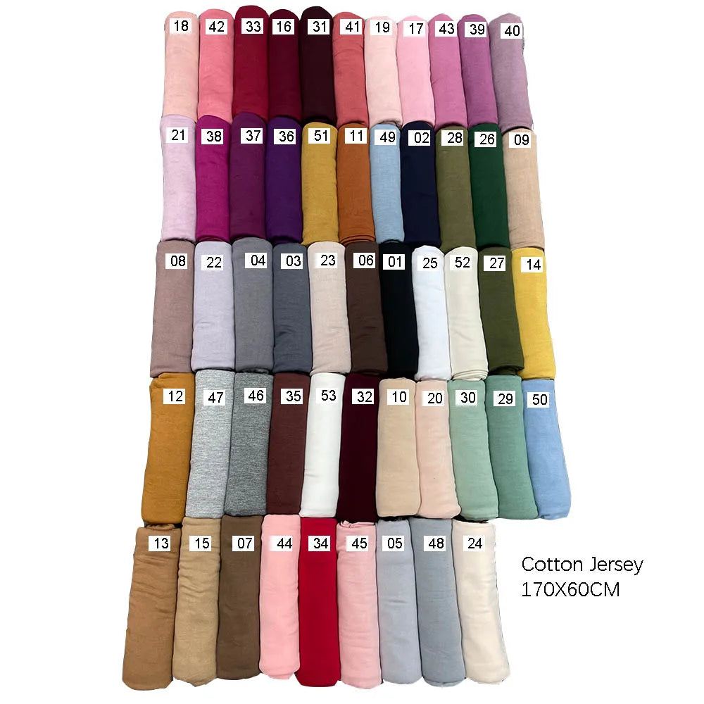 Hijab en jersey extensible pour femmes musulmanes, bonne couture, foulards, turban doux, couvre-chef