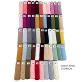 Hijab en jersey extensible pour femmes musulmanes, bonne couture, foulards, turban doux, couvre-chef