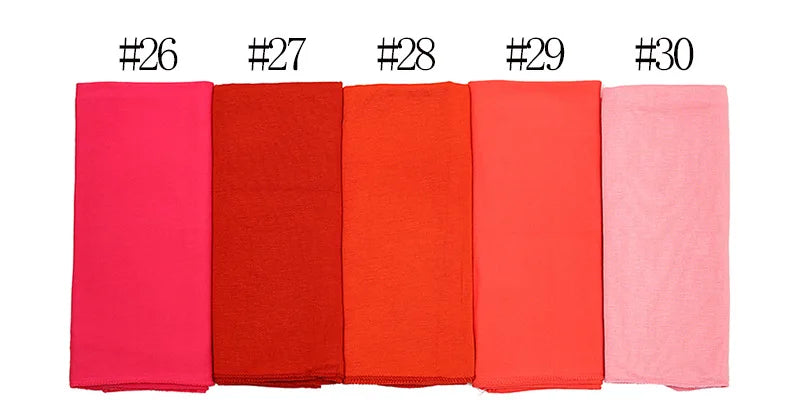 Hijab en jersey de coton modal pour femme, long foulard musulman, châle uni doux, turban, couvre-chef, vêtements islamiques