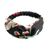 Fashion Headband Non Slip Bohemian Women Headwrap Vintage Cross Elastic Turban Headwear Print Yoga Hair Band Wide Hairband