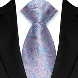 Cravate classique en cachemire pour homme, motif floral de luxe, motif à pois, 8 cm, jacquard, pour homme, pour affaires, mariage, fête, accessoire de tous les jours