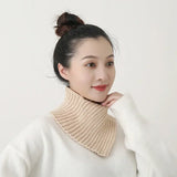 New Fashion Autumn Winter Knitted Fake Collar Scarf Women Warm Turtleneck Neck Warmer Detachable Winter Warm Windproof Scarf