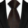 New Men's Classic Plaid Tie Luxury Dot 8cm Jacquard Neck Tie Necktie For Men Business Wedding Party Daily Wear Accessory