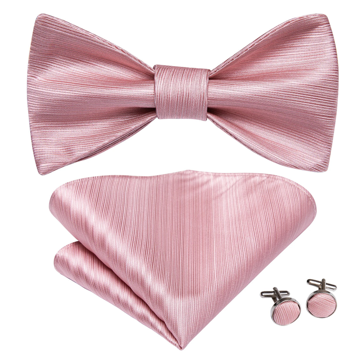 Dropshipping Jacquard Silk Mens Self Bow Tie Hanky Cufflinks Set Male Butterfly Knot Bowtie Wholesale for Male Wedding Business