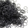Mini élastiques noirs pour cheveux, 0,6 x 0,9 cm, pour fournitures de bureau, école, maison