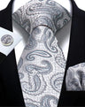 Cravate homme Paisley Jacquard tissé 8 cm formelle affaires mariage cravate poche carré ensemble costume cravate haute qualité fait main Gravata