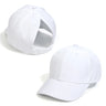 Casquette de baseball tendance couleur bonbon pour enfants, protection solaire, chapeau pour garçons et filles, casquette de voyage réglable à visière, chapeau à queue de cheval haute pour enfants