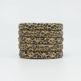 High Elasticity Universal Leopard Print Elastic Hair Scrunchie Ties for Women Girls Ponytail Holder Hair Rings Rope Accessories