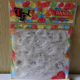 New 200 Pcs Child Baby Gum Transparent TPU Disposable Elastics Hair Bands Girls Ponytail Holder Rubber Bands Hair Accessories