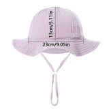 Baby Boy Girl Summer Bucket Hat Soft Cotton Panama for Kids Infant Toddler Cap Outdoor Beach Sun Caps Baby Fisherman Hats