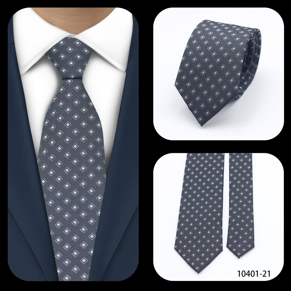 Cravates élégantes à pois pour hommes LYL 7 cm, cravate de luxe avec imprimé géométrique, cadeau pour invités, accessoires de festival pour gentleman