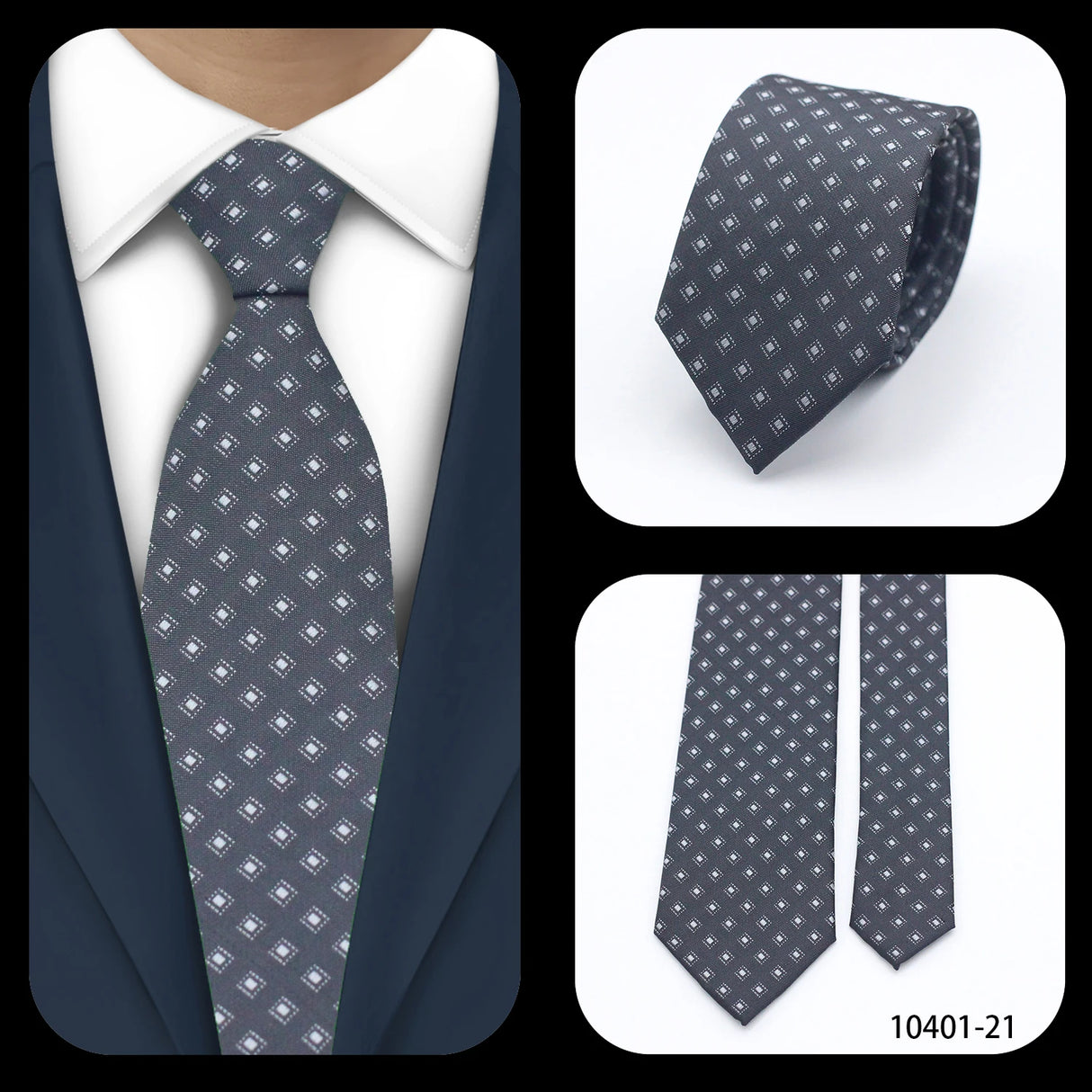 Cravates élégantes à pois pour hommes LYL 7 cm, cravate de luxe avec imprimé géométrique, cadeau pour invités, accessoires de festival pour gentleman