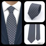 Cravates élégantes à pois pour hommes LYL 7 cm, cravate de luxe avec imprimé géométrique, cadeau pour invités, accessoires de festival pour gentleman