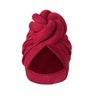 New Pre-Made Knotted Turban Hat Suede Head Wraps Elegant Pleated Beanies Headscarf For Women Turban