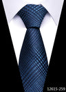 Brand 100% Silk New Men's Tie 7.5cm Blue Necktie Green & Orange Silk Gravatas For Men Paisley Floral Fit Wedding Workplace Slim
