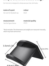 5 10pcs New Baseball Hat Hook Hat Sticking Hook Traceless Hook Black Minimalist Design Hat Rack Simple Earphone Necklace Storage