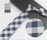 Cravate à fleurs en grille, tissée en gros, 8 cm, accessoires de mariage, bleu, homme, pois, cachemire, convient aux groupes, fêtes, bureau
