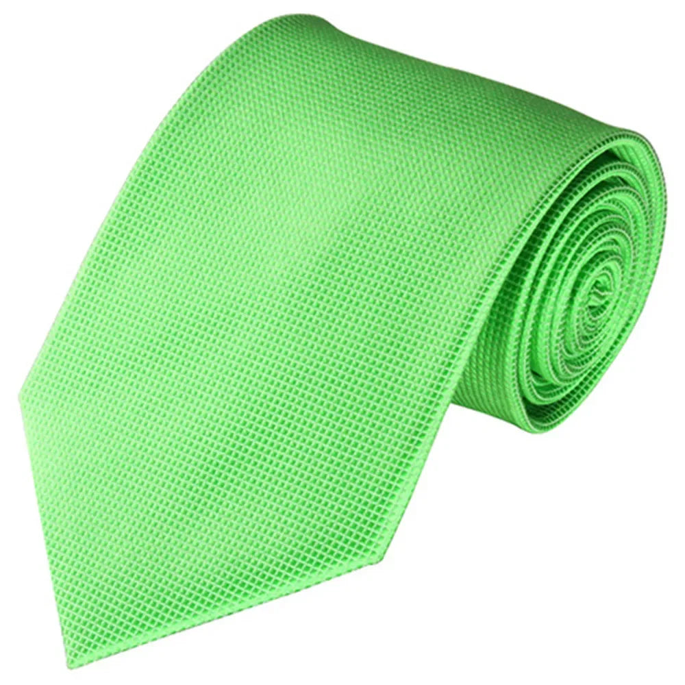 Cravate tendance pour homme, accessoire de mariage, cravate en soie unie, noir, bleu, rouge, blanc
