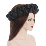 2025 Latest Satin Twist Braids Headband Elastic Headwear African Cap Nigerian Wedding Gele Women Turban Bandana Bandage Wrap Hat