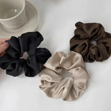 1 chouchou en satin de soie pour femme, accessoire pour cheveux coréens, élastique pour queue de cheval