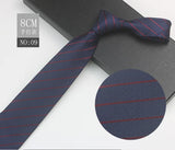 Cravate à fleurs en grille, tissée en gros, 8 cm, accessoires de mariage, bleu, homme, pois, cachemire, convient aux groupes, fêtes, bureau