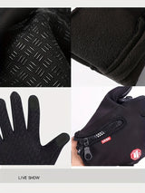 Gants de cyclisme d'extérieur, pour plus de chaleur et antidérapants en automne et en hiver