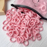 50/100Pcs Colorful Basic Nylon Ealstic Hair Ties for Girls Ponytail Hold Scrunchie Rubber Band Kid Fashion Hair Accessories