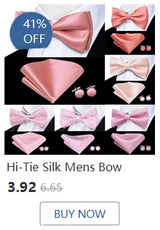 Hi-Tie Marque Soie Pré-noué Homme Nœud Papillon Mouchoir Boutons de Manchette Ensemble Nœud Papillon pour Homme Jacquard Solide Cachemire Floral Mariage Cadeau d'Affaires