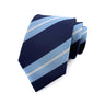 Cravate pour homme 8 cm, motif rayé, jacquard tissé, cravate Ascot, pour homme, pour fête de mariage