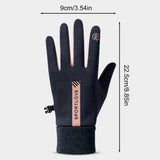 1Pair Winter Waterproof Windproof Non-slip Touch Screen Warm Gloves, For Outdoor Cycling, Driving, Skiing